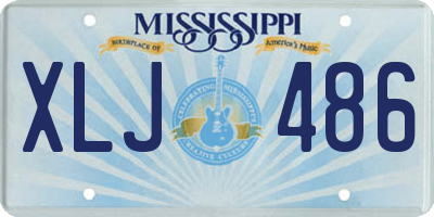MS license plate XLJ486