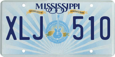 MS license plate XLJ510