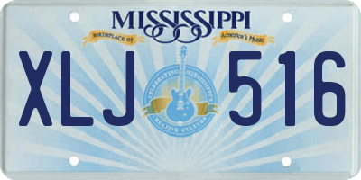 MS license plate XLJ516