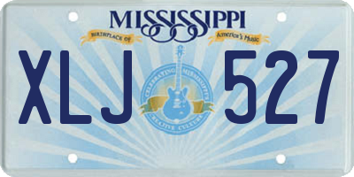 MS license plate XLJ527
