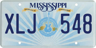 MS license plate XLJ548