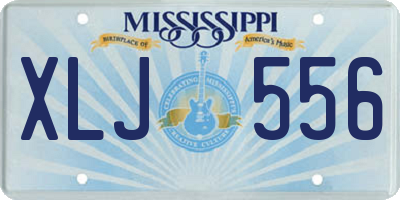MS license plate XLJ556