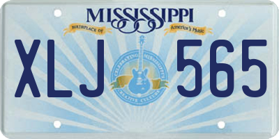 MS license plate XLJ565