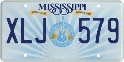 MS license plate XLJ579