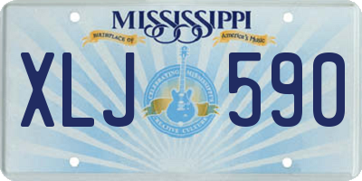 MS license plate XLJ590