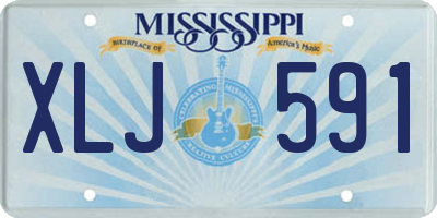 MS license plate XLJ591