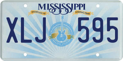 MS license plate XLJ595
