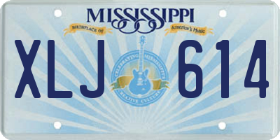 MS license plate XLJ614