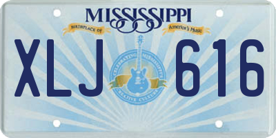 MS license plate XLJ616