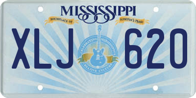 MS license plate XLJ620