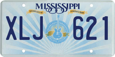 MS license plate XLJ621