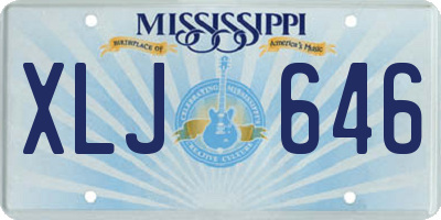 MS license plate XLJ646