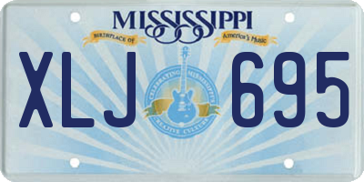 MS license plate XLJ695