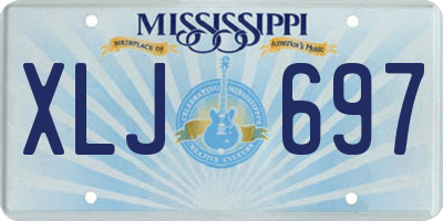 MS license plate XLJ697