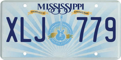 MS license plate XLJ779