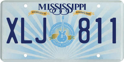 MS license plate XLJ811