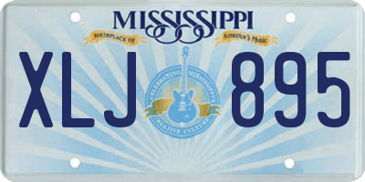 MS license plate XLJ895