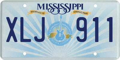 MS license plate XLJ911