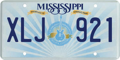 MS license plate XLJ921