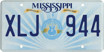 MS license plate XLJ944