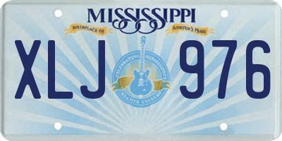 MS license plate XLJ976