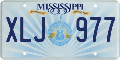 MS license plate XLJ977