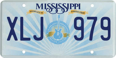 MS license plate XLJ979