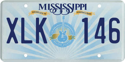 MS license plate XLK146