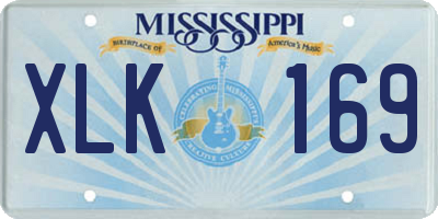 MS license plate XLK169
