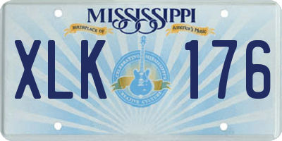 MS license plate XLK176