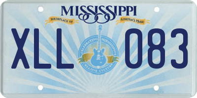 MS license plate XLL083