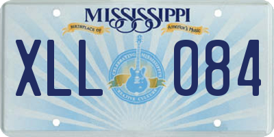 MS license plate XLL084