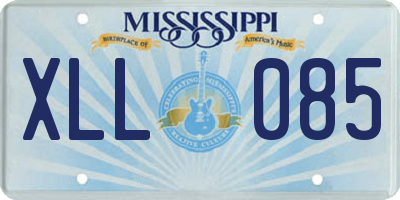 MS license plate XLL085