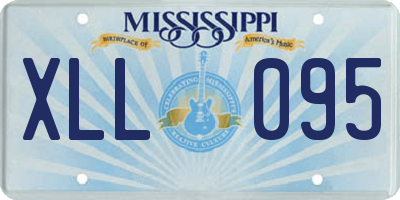 MS license plate XLL095