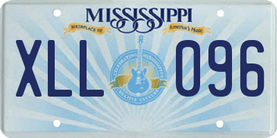 MS license plate XLL096