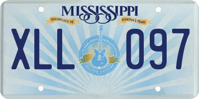 MS license plate XLL097