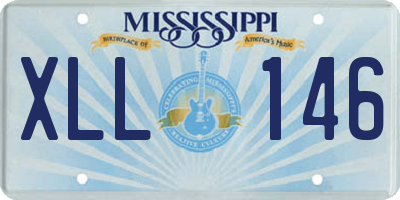 MS license plate XLL146
