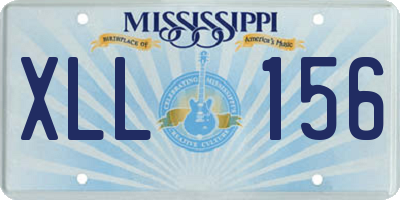 MS license plate XLL156
