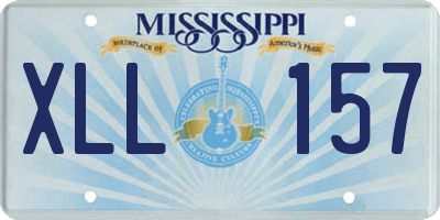MS license plate XLL157