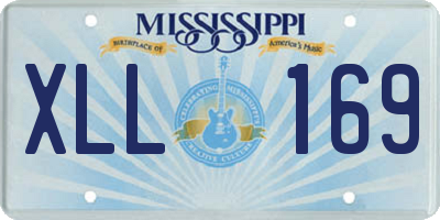 MS license plate XLL169