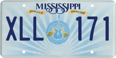 MS license plate XLL171