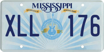 MS license plate XLL176