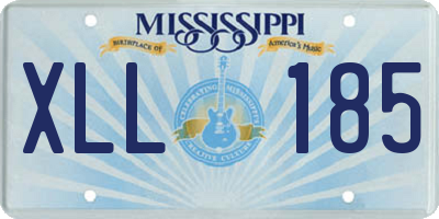 MS license plate XLL185