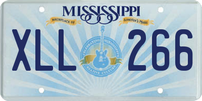 MS license plate XLL266