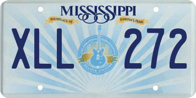 MS license plate XLL272