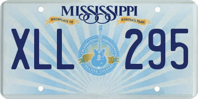 MS license plate XLL295