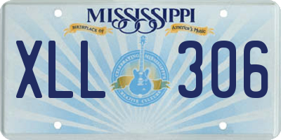 MS license plate XLL306