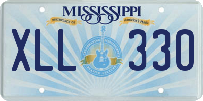 MS license plate XLL330