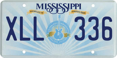 MS license plate XLL336