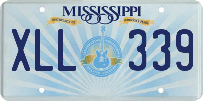 MS license plate XLL339